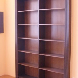 Biblioteka, kombinacija masiva i furniranog medijapana