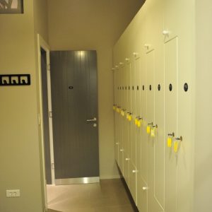 Pilates studio, Beograd, ormarići u svlačionici Pilates studio, Beograd, ormarići u svlačionici