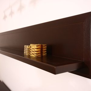 Polica, furnirani medijapan i masiv