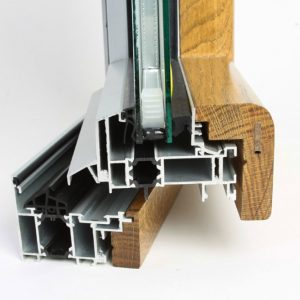 Aluminijum-drvo, poprečni presek Aluminijum-drvo, poprečni presek